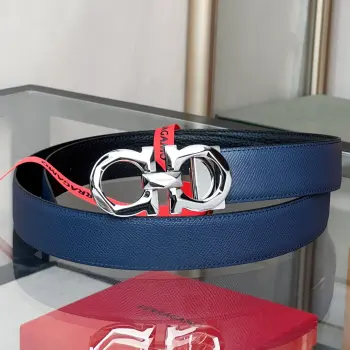  双面可调式Gancini男士皮带 高仿菲拉格慕男士腰带