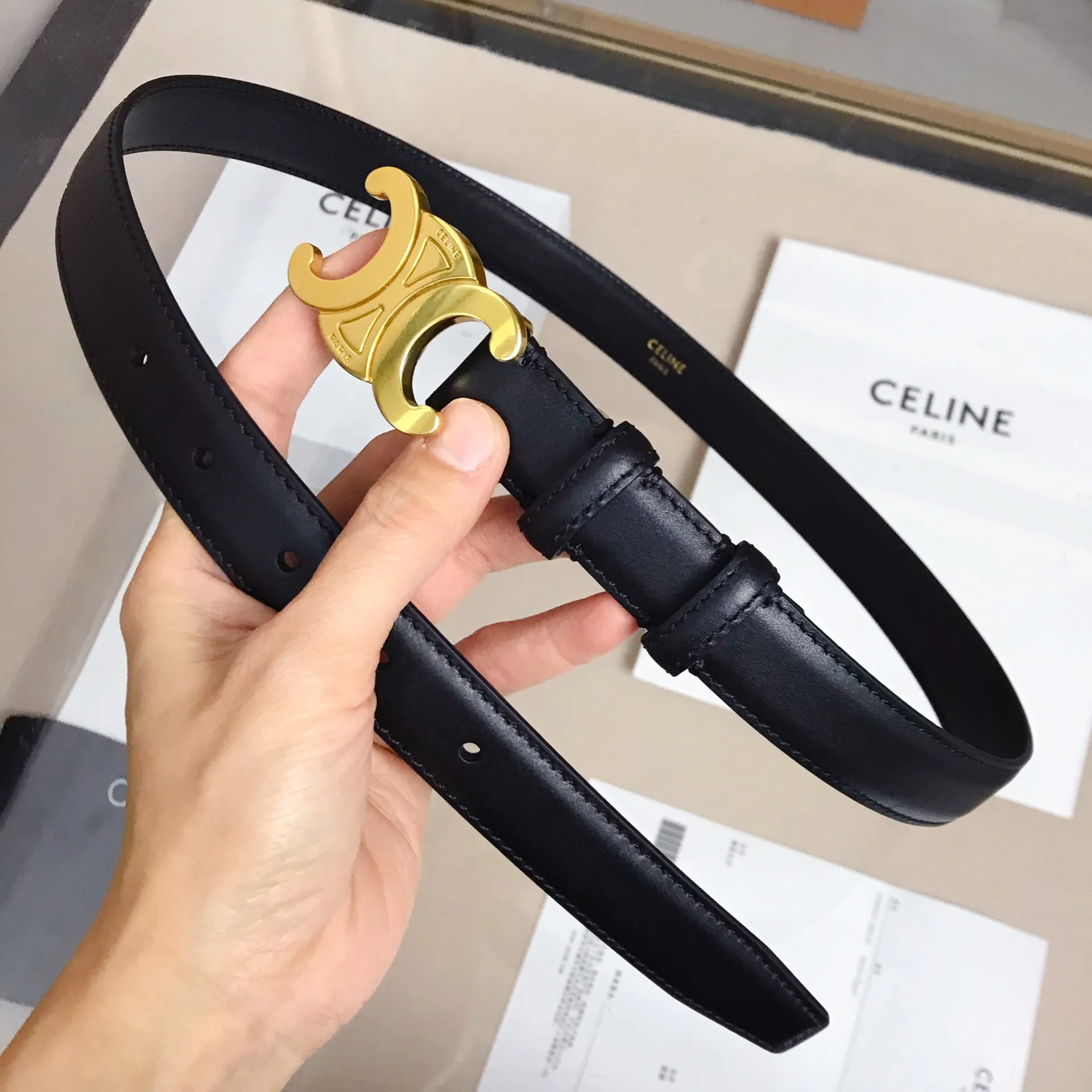 Celine Celine 20 New Season Triomphe Belt