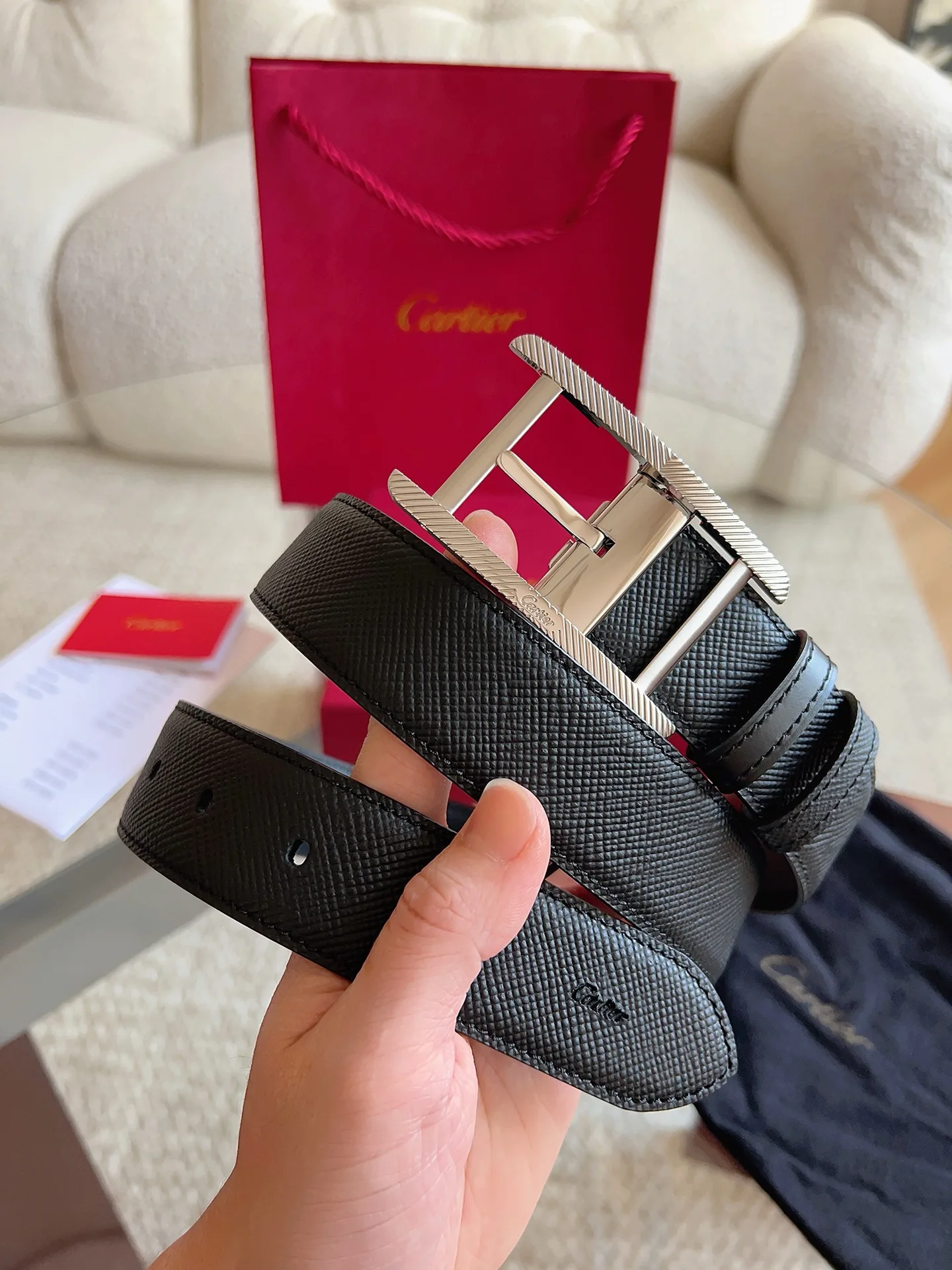 卡地亚 新款TANK DE CARTIER系列皮带 卡地亚 新款TANK DE CARTIER系列皮带