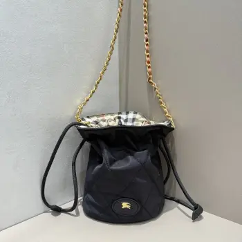 Soft and Structured Horseshoe Backpack Replica Burberry womens bags