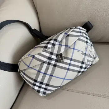 B Family Newest Plaid Fanny Pack Waist Bag Replica Burberry mens bags