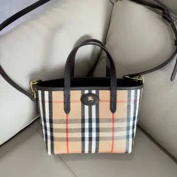 New Double-Sided Mini Tote Bag Handbag Replica Burberry womens bags