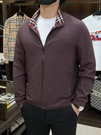 2026 Spring/Summer New Stand Collar Jacket Replica Burberry Jackets and Outerwear