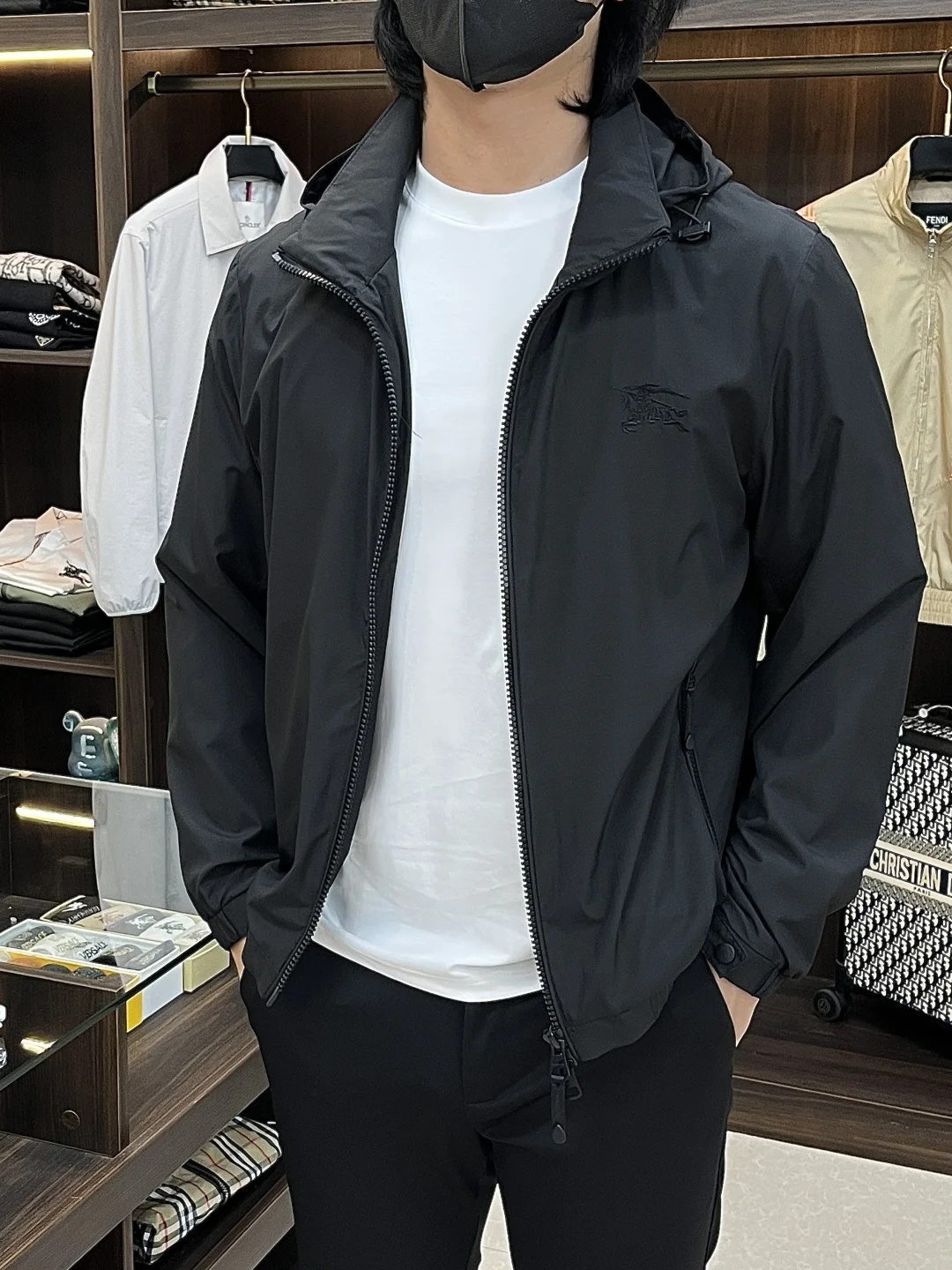 巴宝莉  2026ss春季新款立领夹克外套