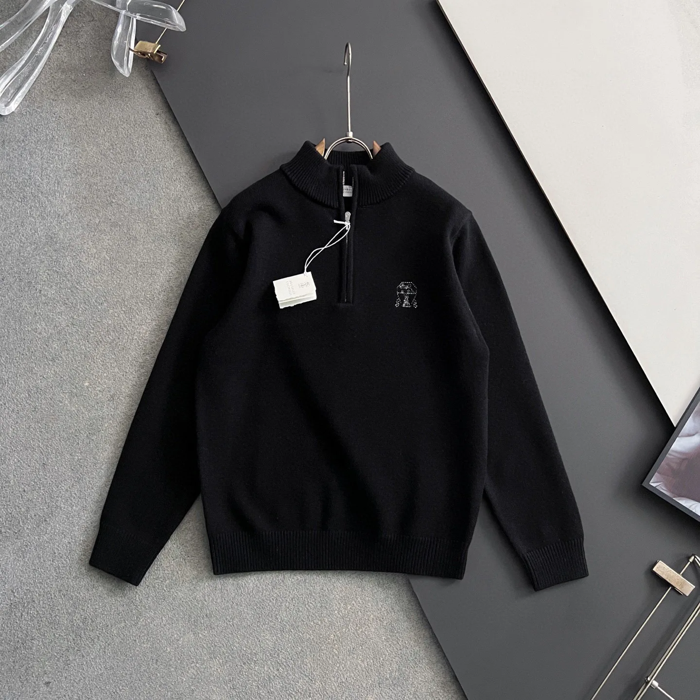 布鲁内洛库奇内利 .秋冬新款男女同款高克重针织羊毛开衫