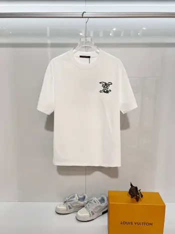 刺绣圆领短袖T恤 高仿LVT恤/POLO衫