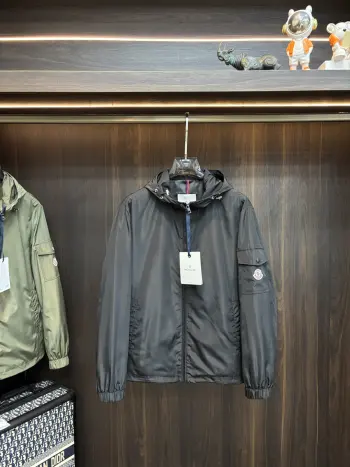 春季新款连帽夹克外套 高仿蒙口夹克/外套