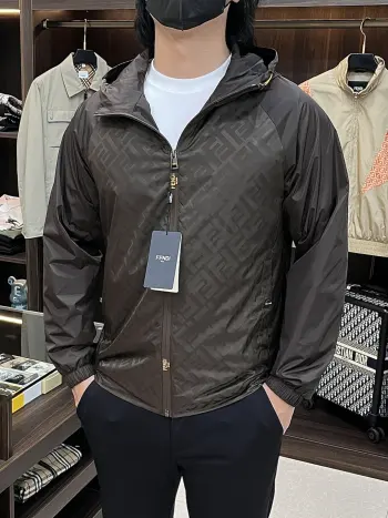 2026 Spring/Summer New Hooded Jacket Replica Fendi Jackets and Outerwear