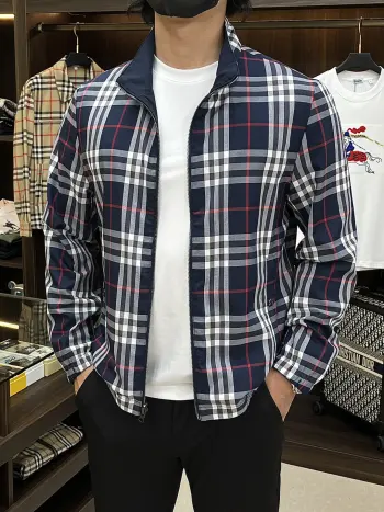 2026 SS Spring New Stand Collar Jacket Replica Burberry Jackets and Outerwear