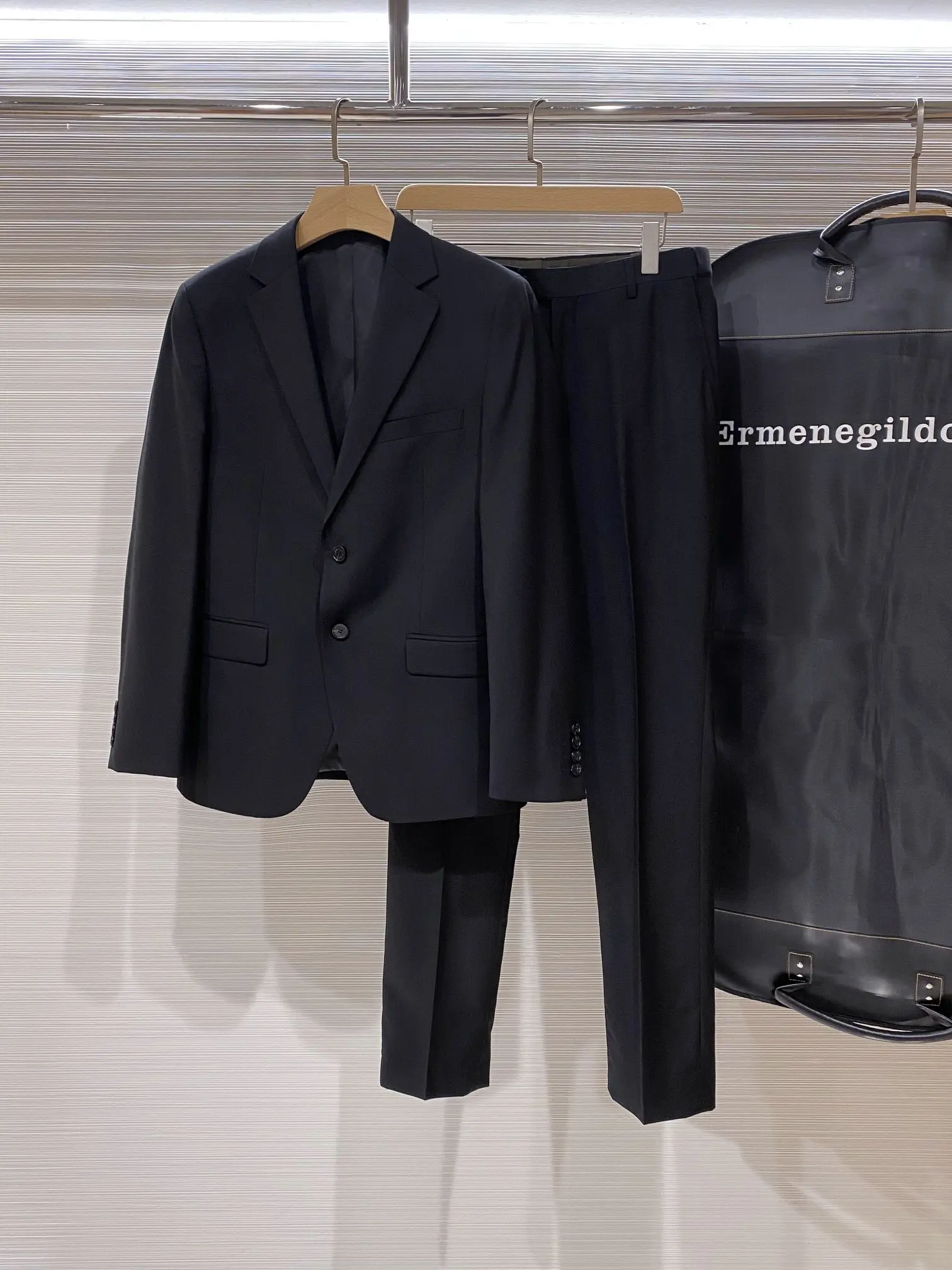 杰尼亚 男士羊毛西服套装