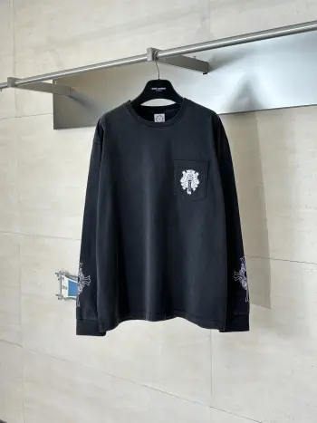 十字架马蹄藤蔓宝剑水洗长袖 高仿克罗心夹克/外套