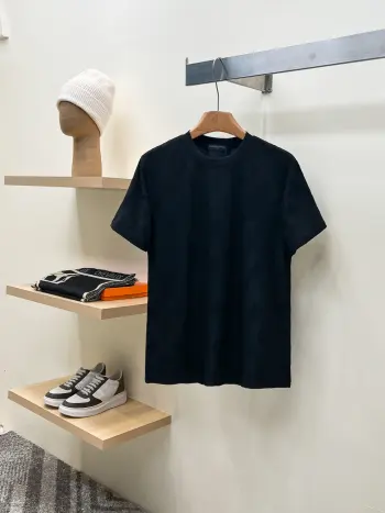 26ss新品 印花圆领短袖T恤 高仿LVT恤/POLO衫