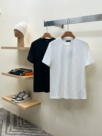 26ss新品 印花圆领短袖T恤 高仿LVT恤/POLO衫