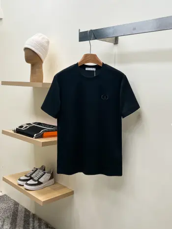 CD字母经典小刺绣 短袖T恤 高仿迪奥T恤/POLO衫