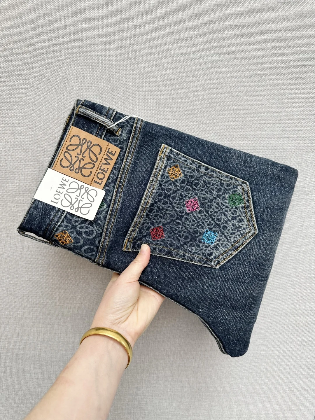 罗意威 专柜同步顶级印花水洗牛仔裤