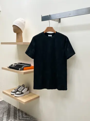 罗纹圆领 男女同款 短袖t恤 高仿迪奥T恤/POLO衫