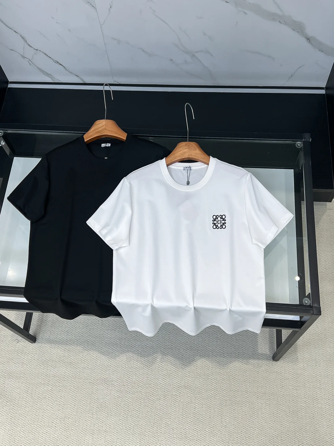 罗意威  Loew春夏立体刺绣 短袖T恤