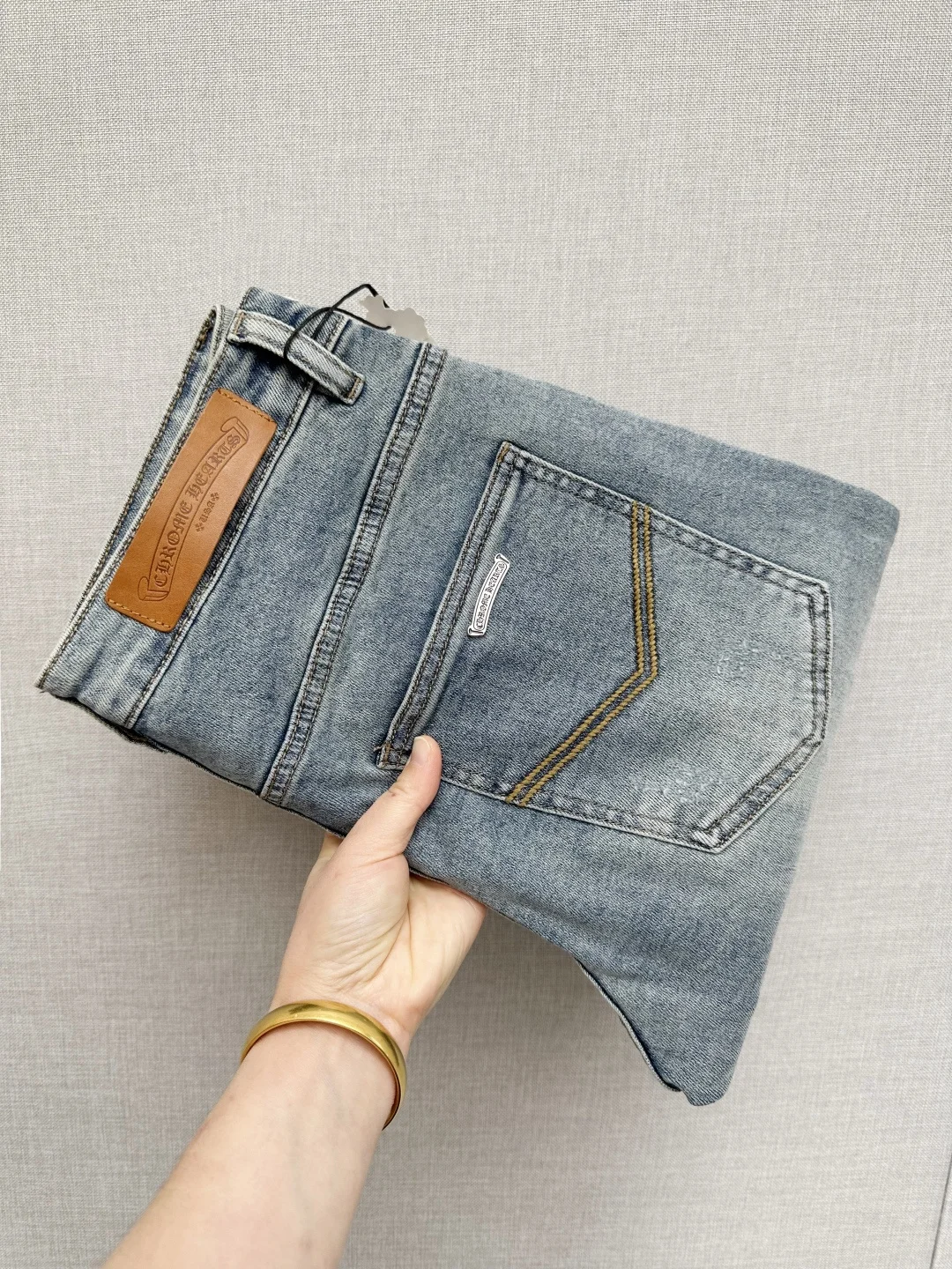 克罗心 专柜同步顶级印花水洗牛仔裤 克罗心 专柜同步顶级印花水洗牛仔裤