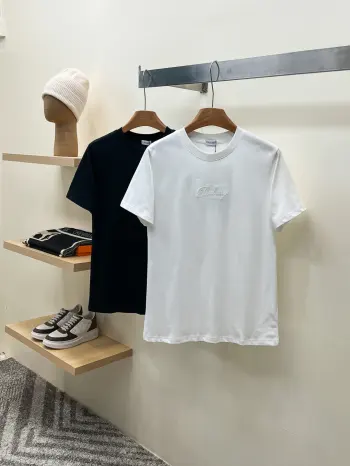  BUR春夏手工贴布绣加高密度包边刺绣圆领短袖 高仿巴宝莉T恤/POLO衫