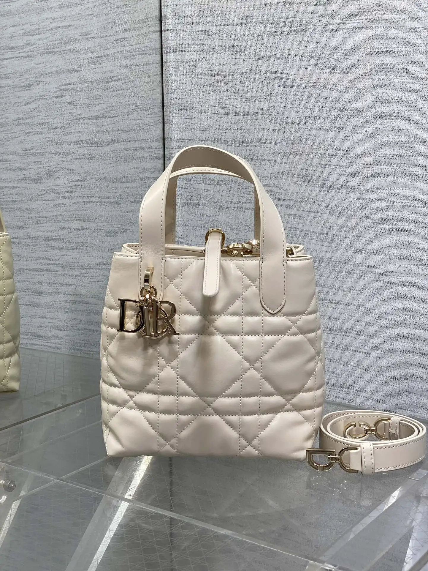 Dior Ivory White Vertical Series Mini Crossbody Bag Women s Crossbody Bag