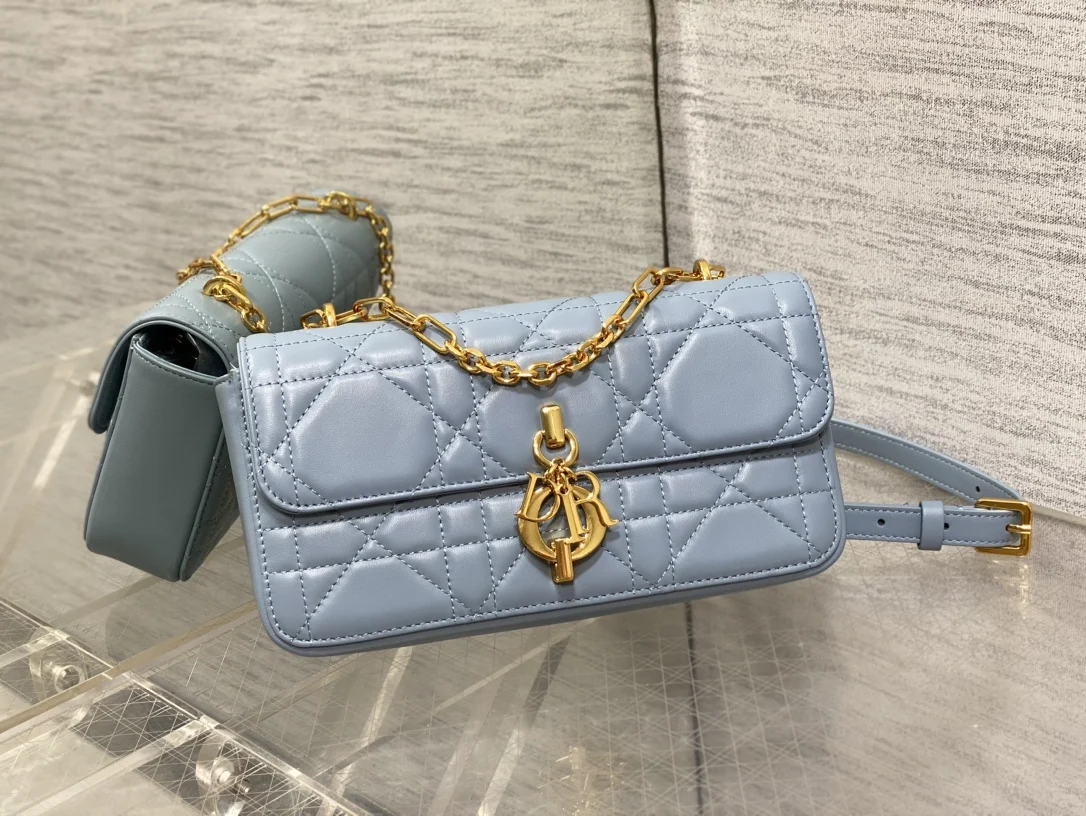 迪奥 藤纹格砖柜最新Miss Daisy链条手拿包 女士斜挎包