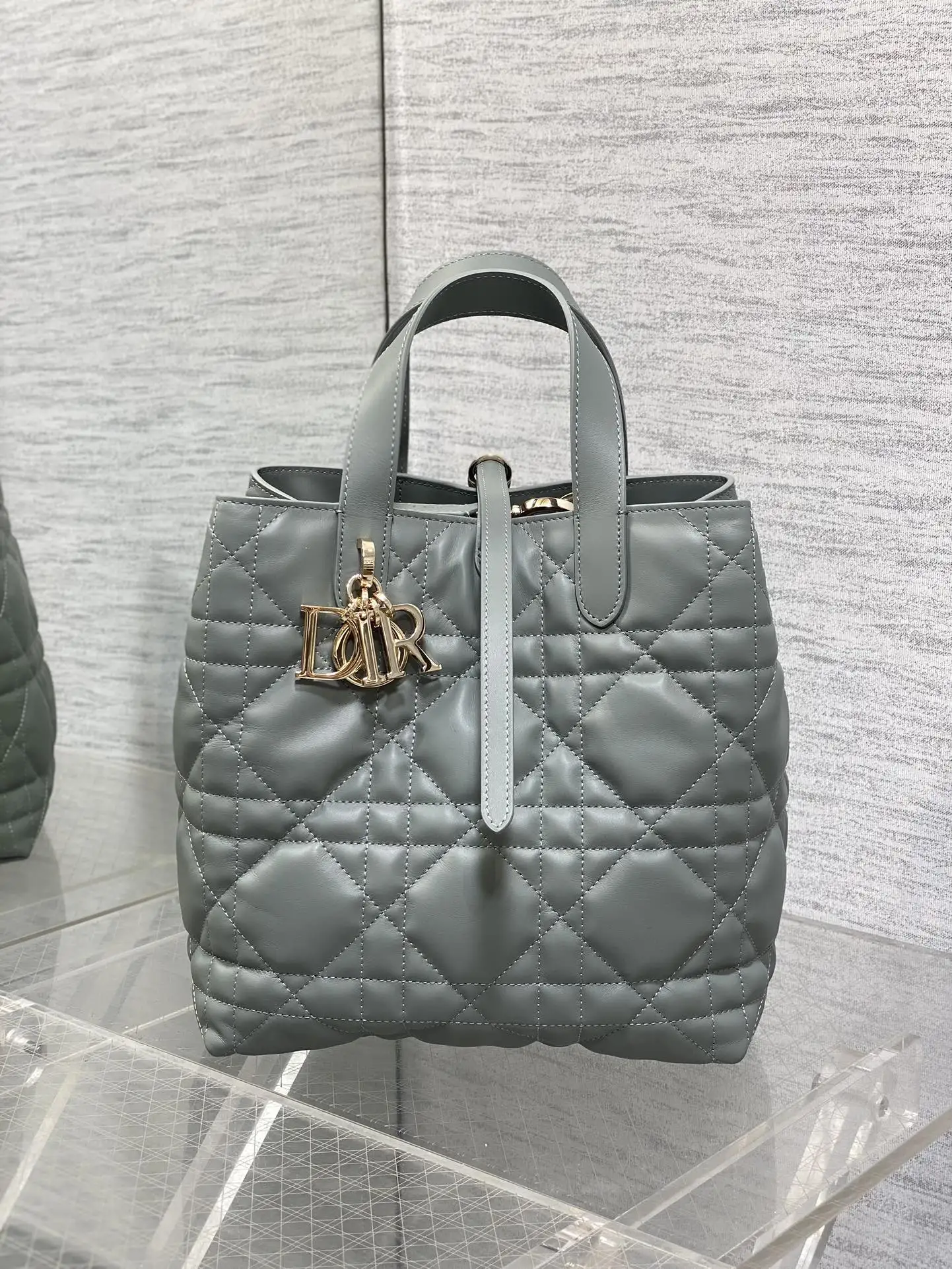 Dior Rock Grey Vertical Series Mini Crossbody Bag Women s Crossbody Bag