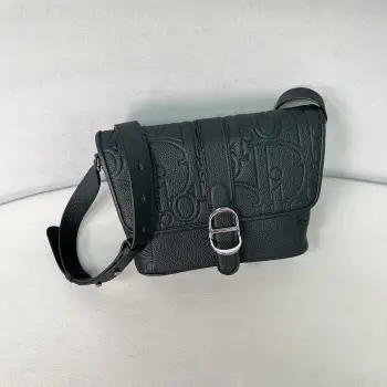 新品首发 Daily翻盖信使包 男士斜挎包 高仿迪奥男包