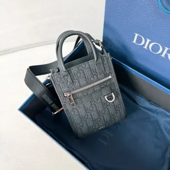 早春新品男士SafariNorth-South手袋 男士单肩包 高仿迪奥男包