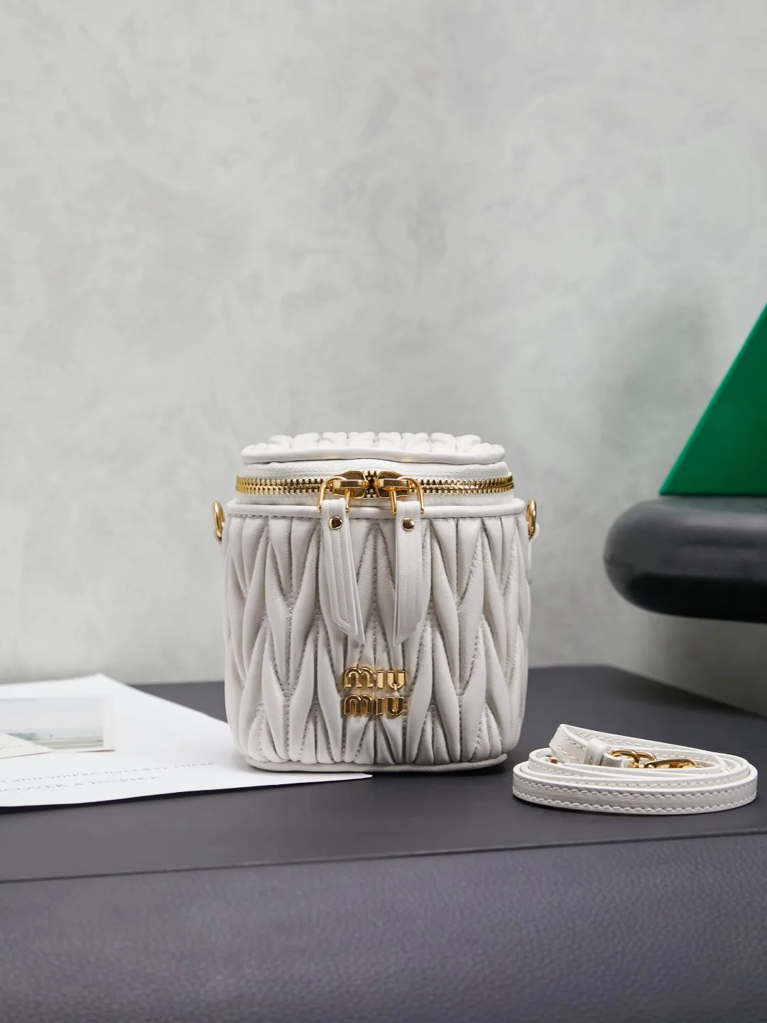 MIU MIU 5NR018 New Ultra-Mini Cosmetic Bag Crossbody Bag