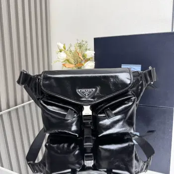 2VH174 新款油蜡皮单肩包 单肩包 高仿普拉达男包