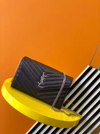 377828 鱼子酱纹路原厂皮版本信封包 斜挎包 高仿圣罗兰女包