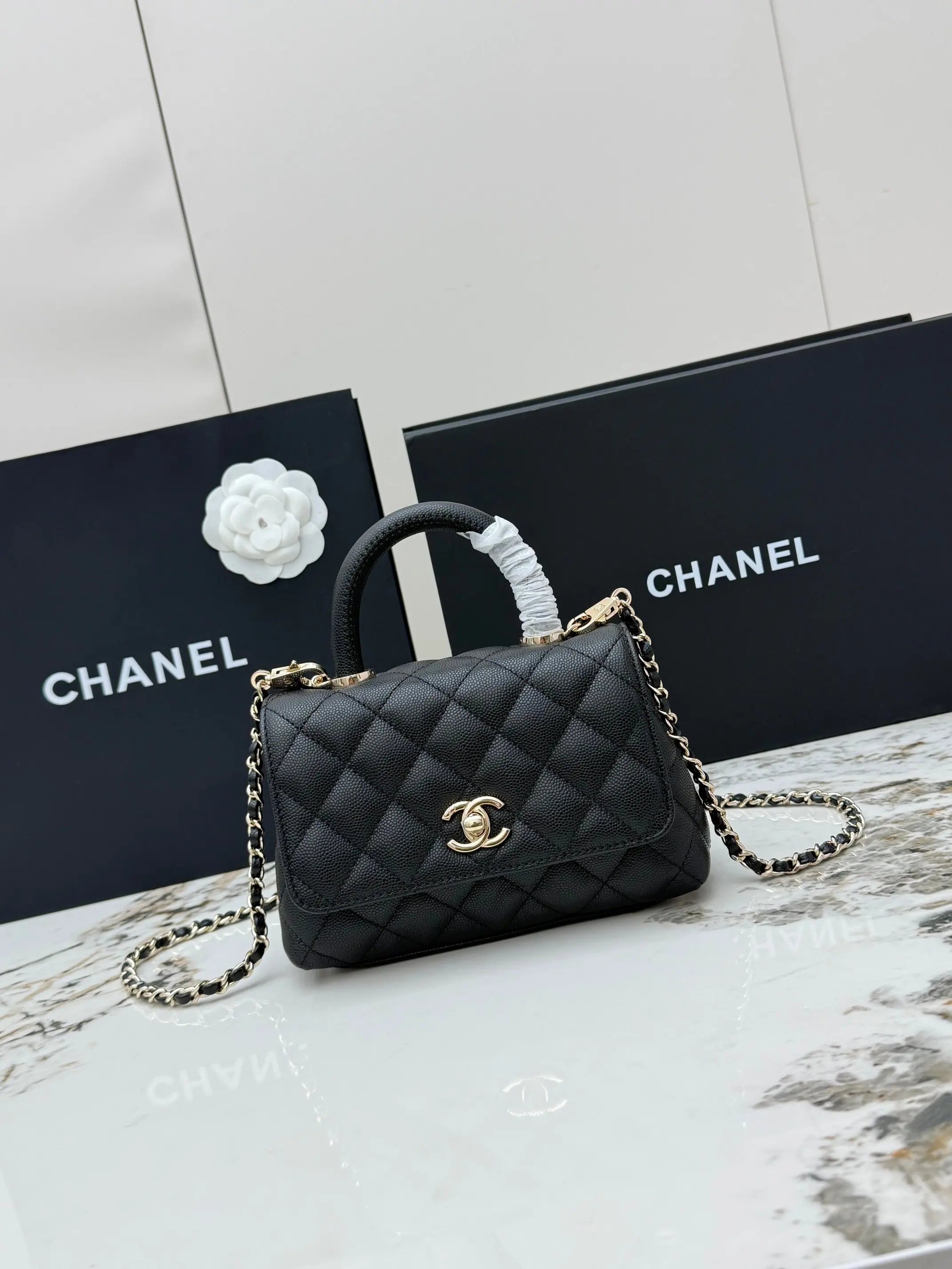 Chanel AS2215 Classic Quilted Flap Handbag Crossbody Bag