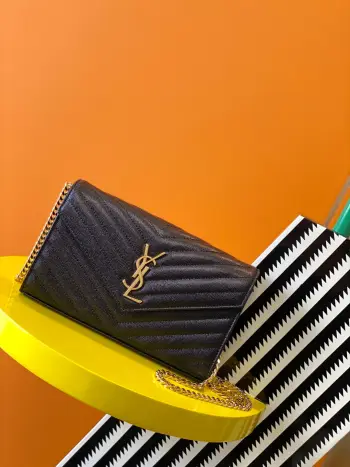 377828 鱼子酱纹路原厂皮版本信封包 斜挎包 高仿圣罗兰女包