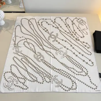 Chanel Pearl Necklace Scarf Replica Chanel Scarves and Shawls