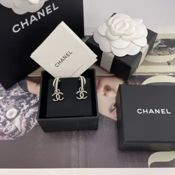 Fragrant double hook dangling earrings Replica Chanel Earrings