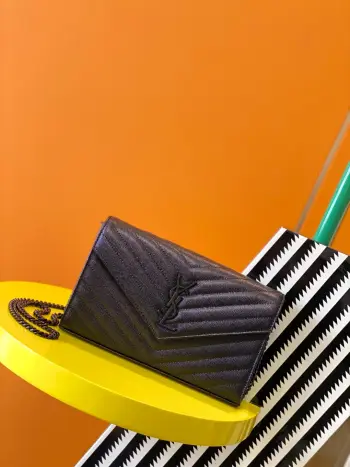 377828 鱼子酱纹路原厂皮版本信封包 斜挎包 高仿圣罗兰女包