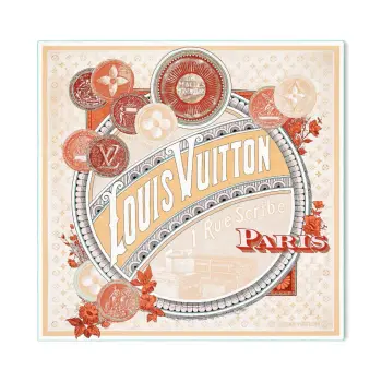 Malles Merveilleuses silk square scarf Replica Louis Vuitton Scarves and Shawls