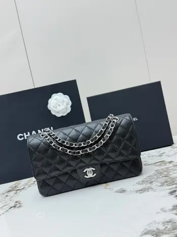 AS1112 Classic Silver Buckle Quilted Lambskin Chain Shoulder Bag Crossbody Bag Replica Chanel womens bags