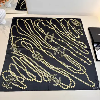 Chanel Pearl Necklace Scarf Replica Chanel Scarves and Shawls