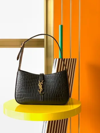 657228  进口原厂皮革腋下包 单肩包 高仿圣罗兰女包