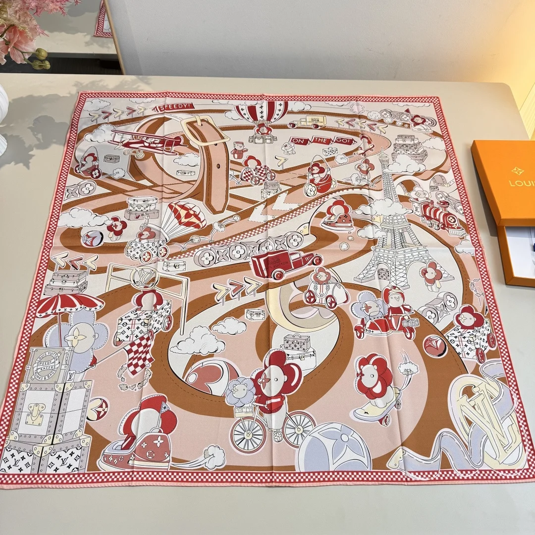 LV LV90桑蚕丝方巾 LV LV90桑蚕丝方巾