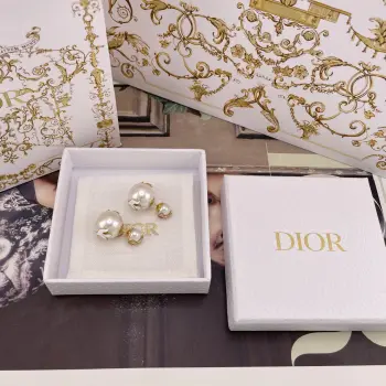 White Dove Double Pearl Earrings Replica Chanel Earrings