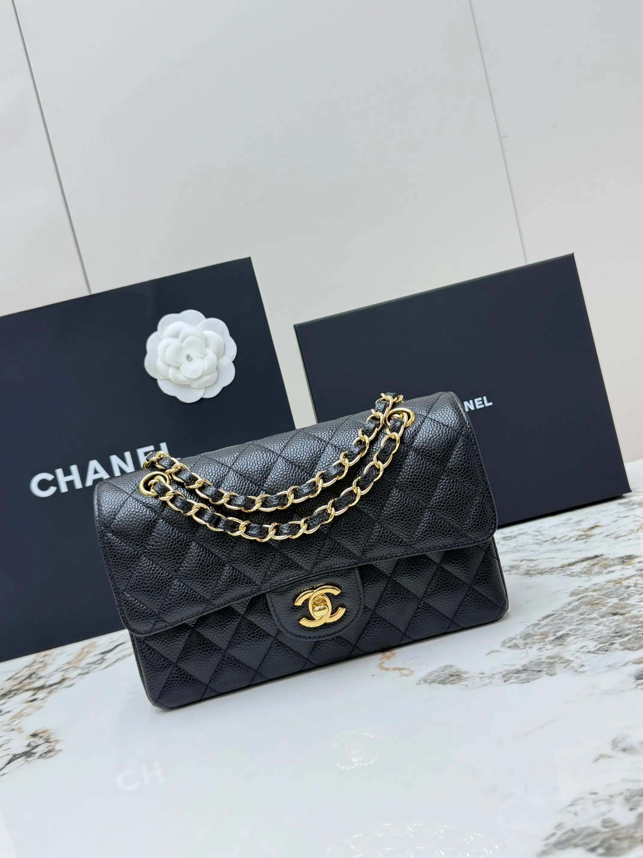 Chanel AS1113 Classic Silver Buckle Quilted Lambskin Chain Shoulder Bag Crossbody Bag