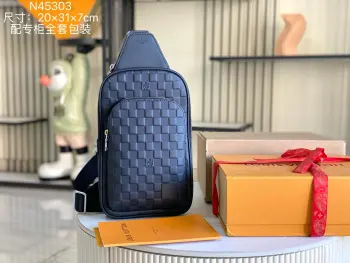 M45303 Italian A-grade leather crossbody bag chest bag Replica Louis Vuitton belt bags