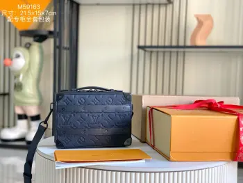 M59163 意大利A级皮料手提包 斜挎包 高仿LV男包