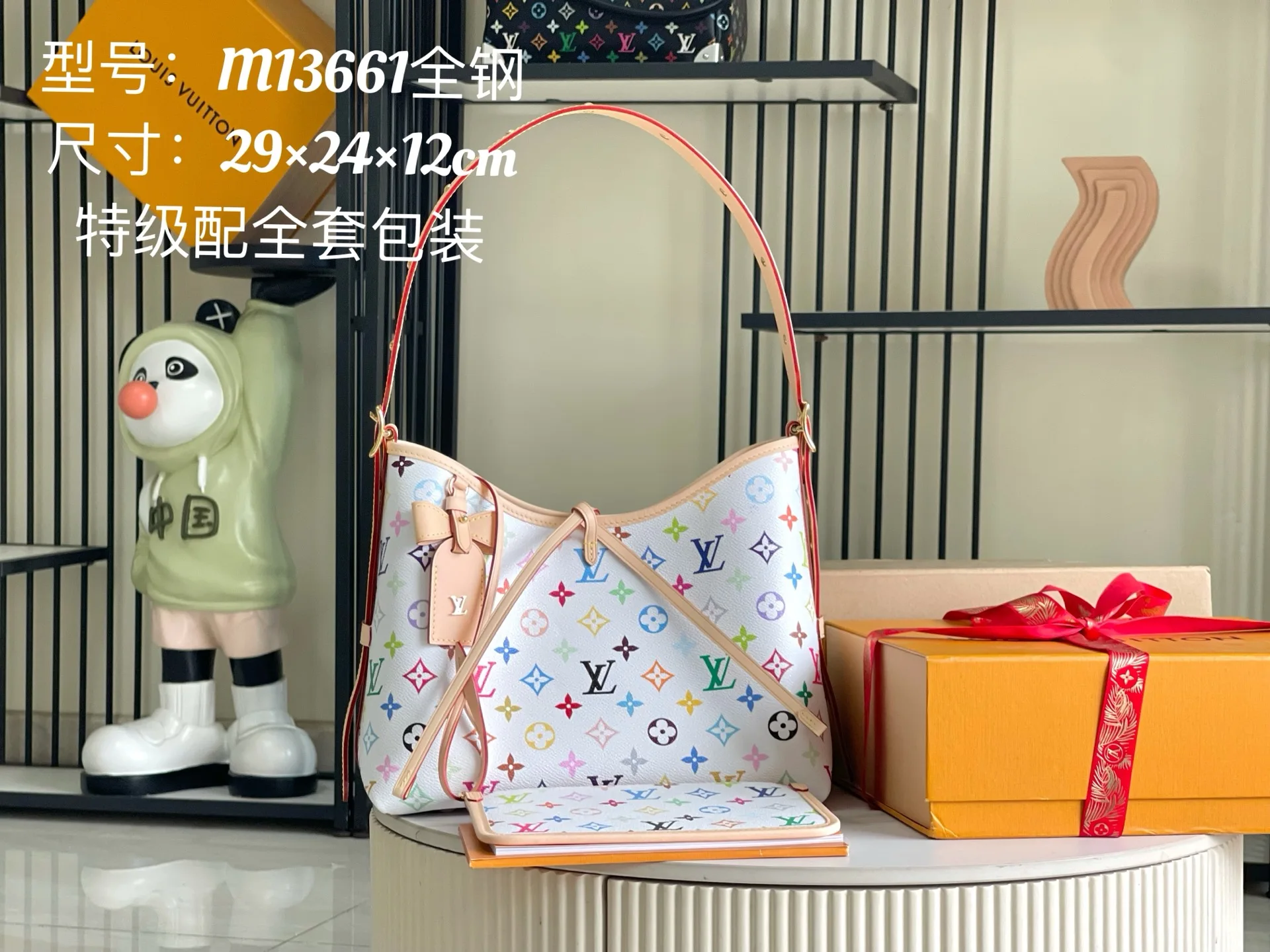 LV M13661 特级全钢五金意大利A级皮手提包包 单肩包