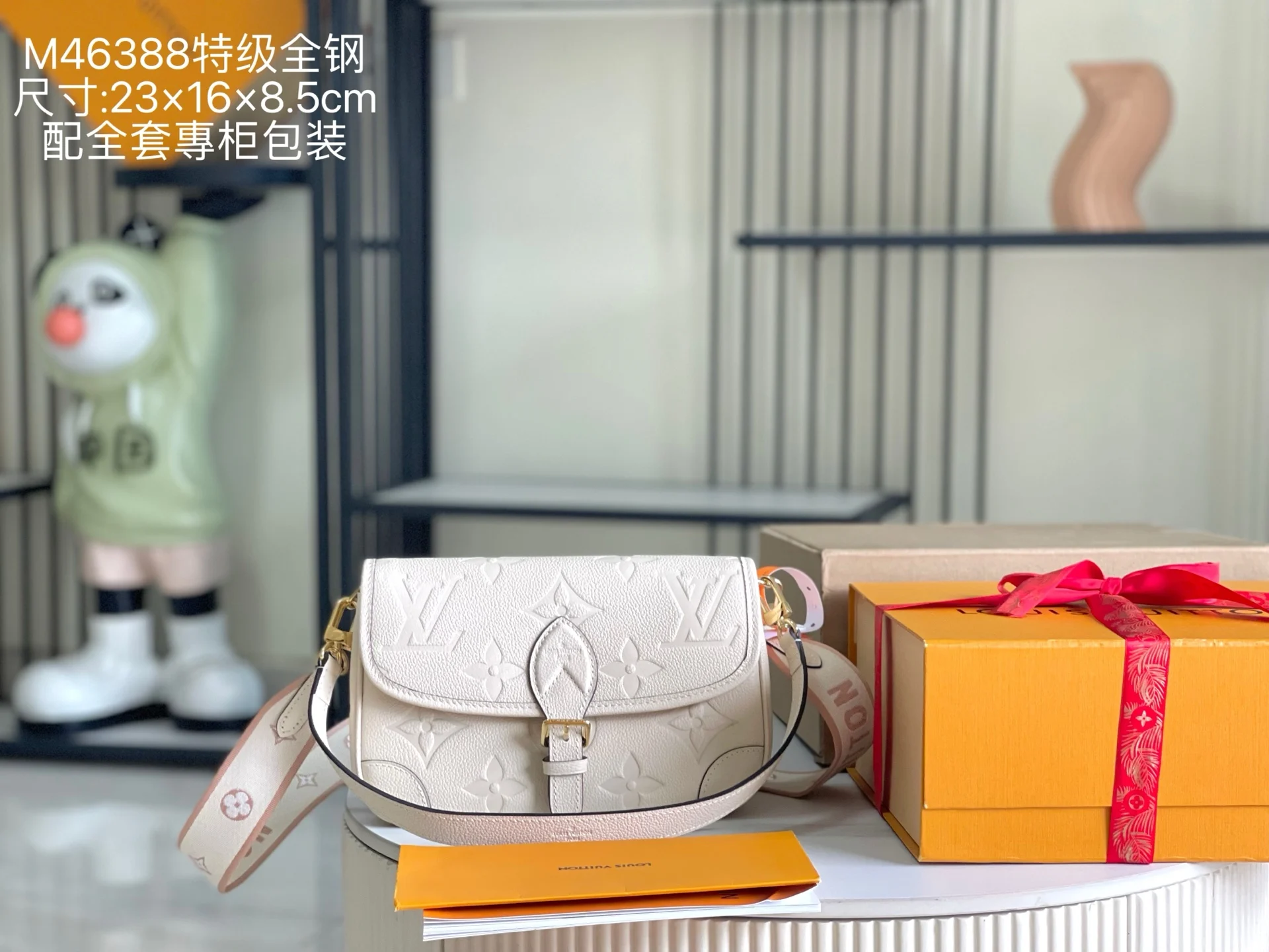 LV M46388 特级全钢五金意大利A级皮包 斜挎包