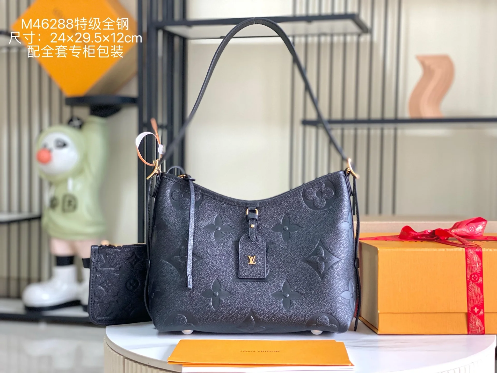 LV M46288 特级全钢五金意大利A级皮包 单肩包