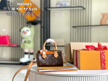 M81085 特级全钢五金意大利A级老花皮包 斜挎包 高仿LV女包