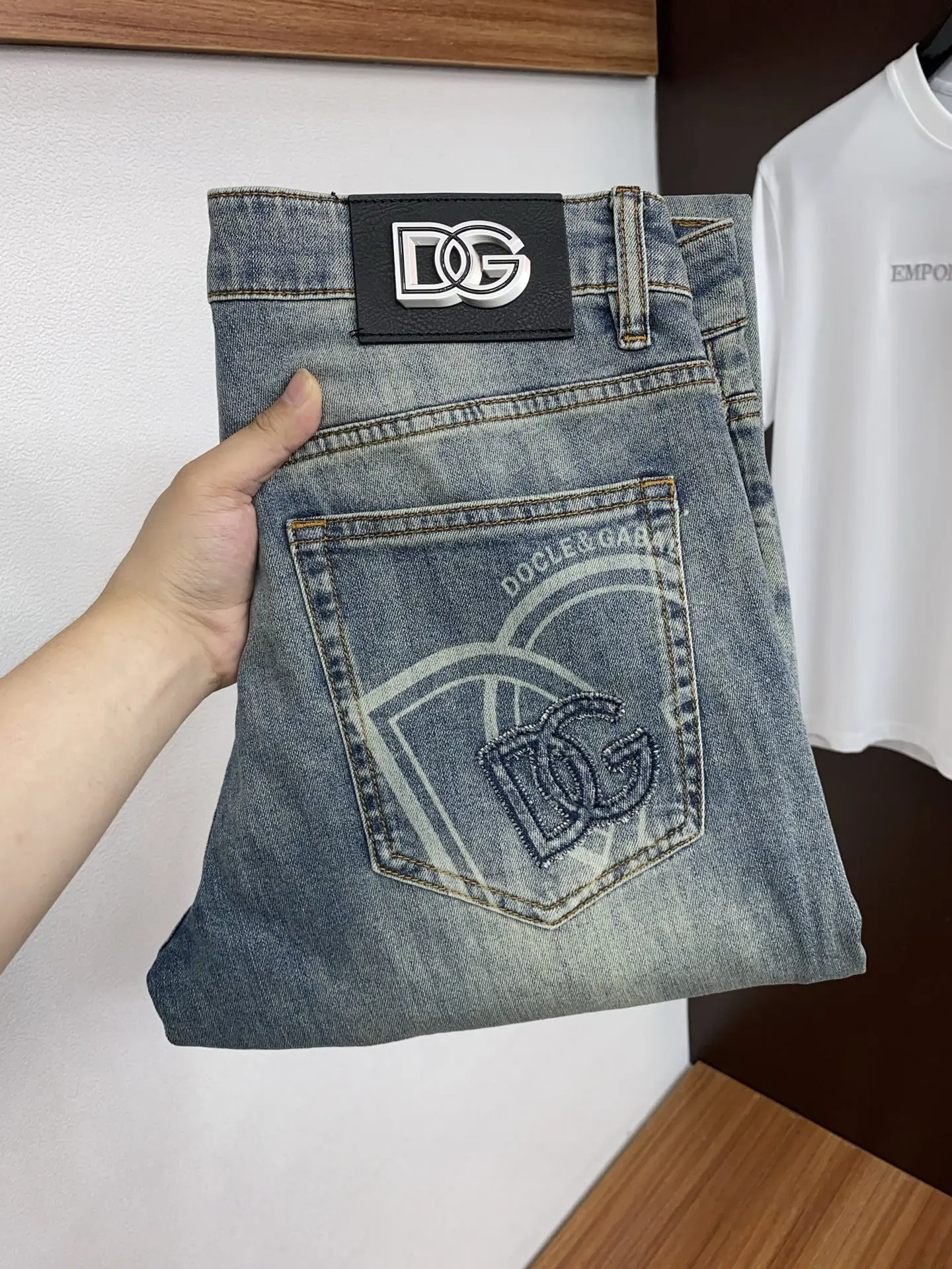 杜嘉班纳 早春新品 原单男士五袋牛仔休闲裤